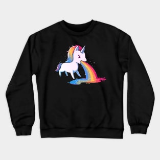 Unicorn Puking Rainbow Crewneck Sweatshirt